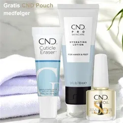 Toilettaske inkl plejeprodukter, CND